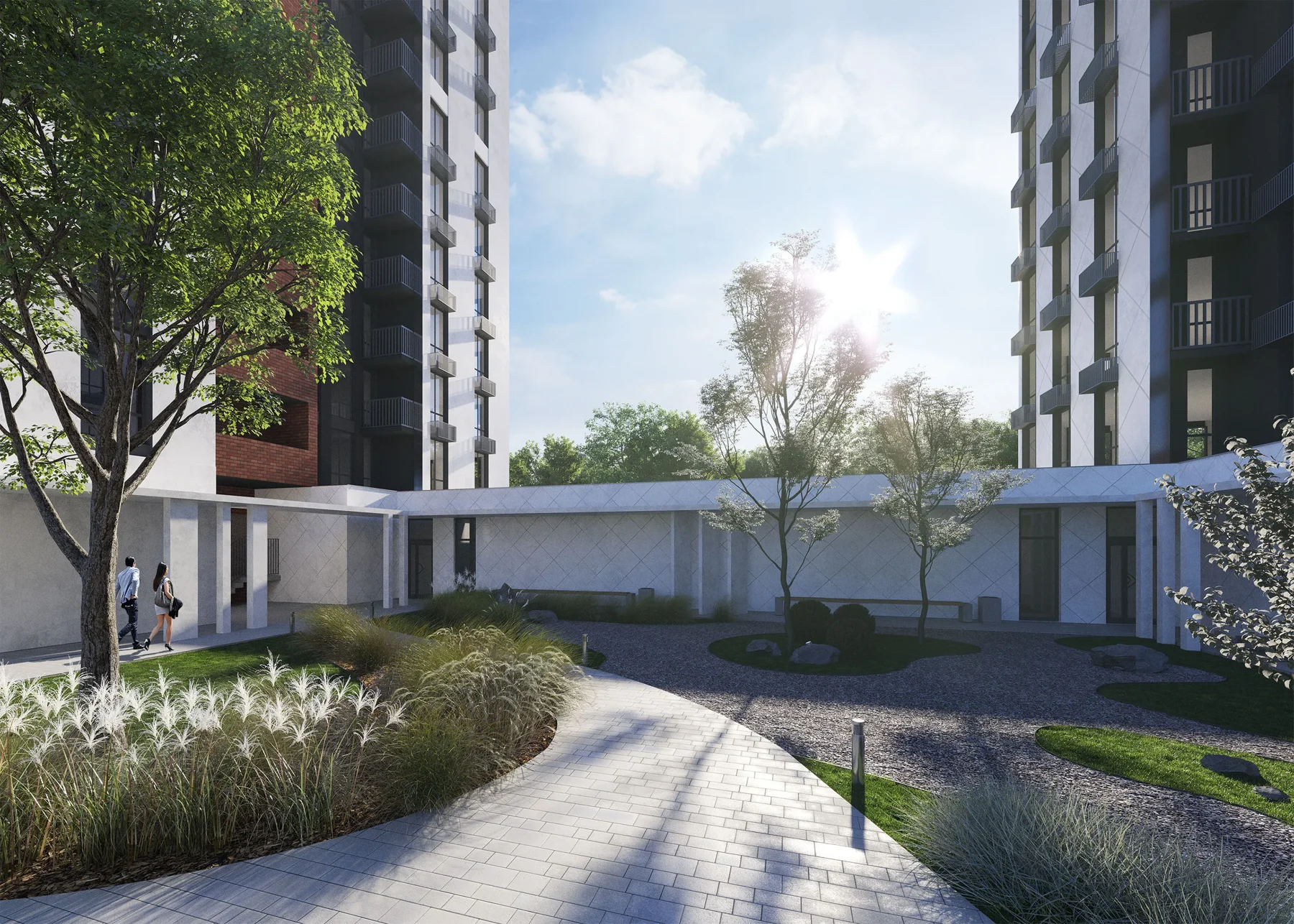 Архітектура та двір Odesa City — ракурс 3