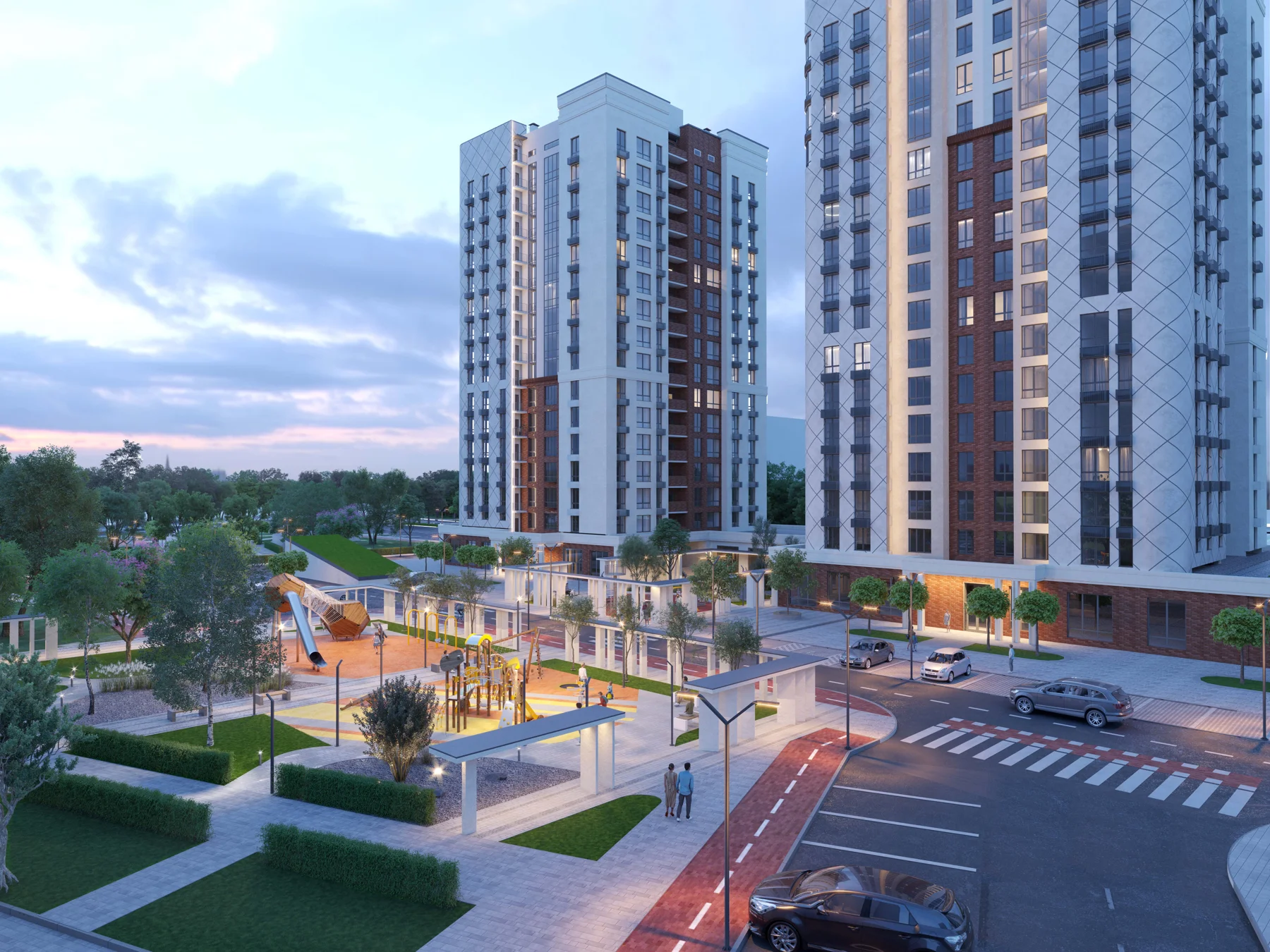 Архітектура та двір Odesa City — ракурс 1